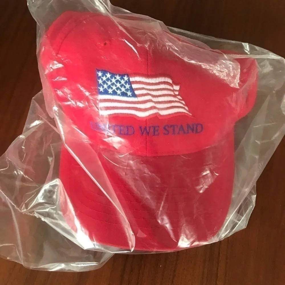 United we stand American flag hat